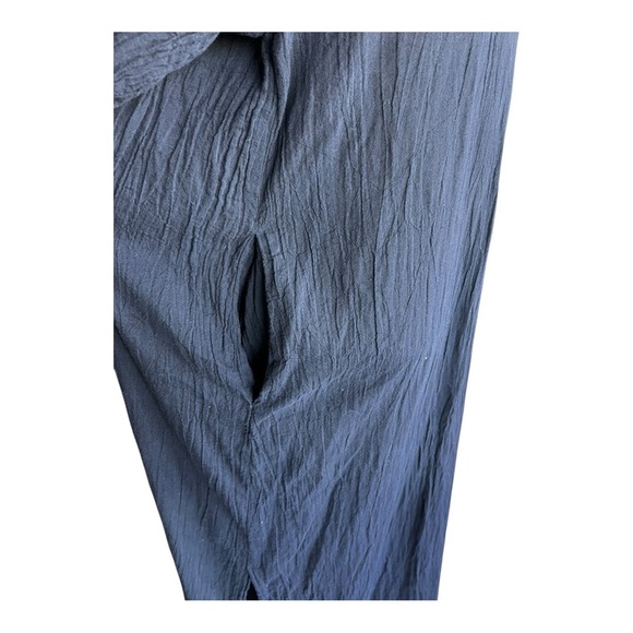 Oscar de la Renta Black Maxi Caftan Dress with White Accents Size L - Picture 8 of 8